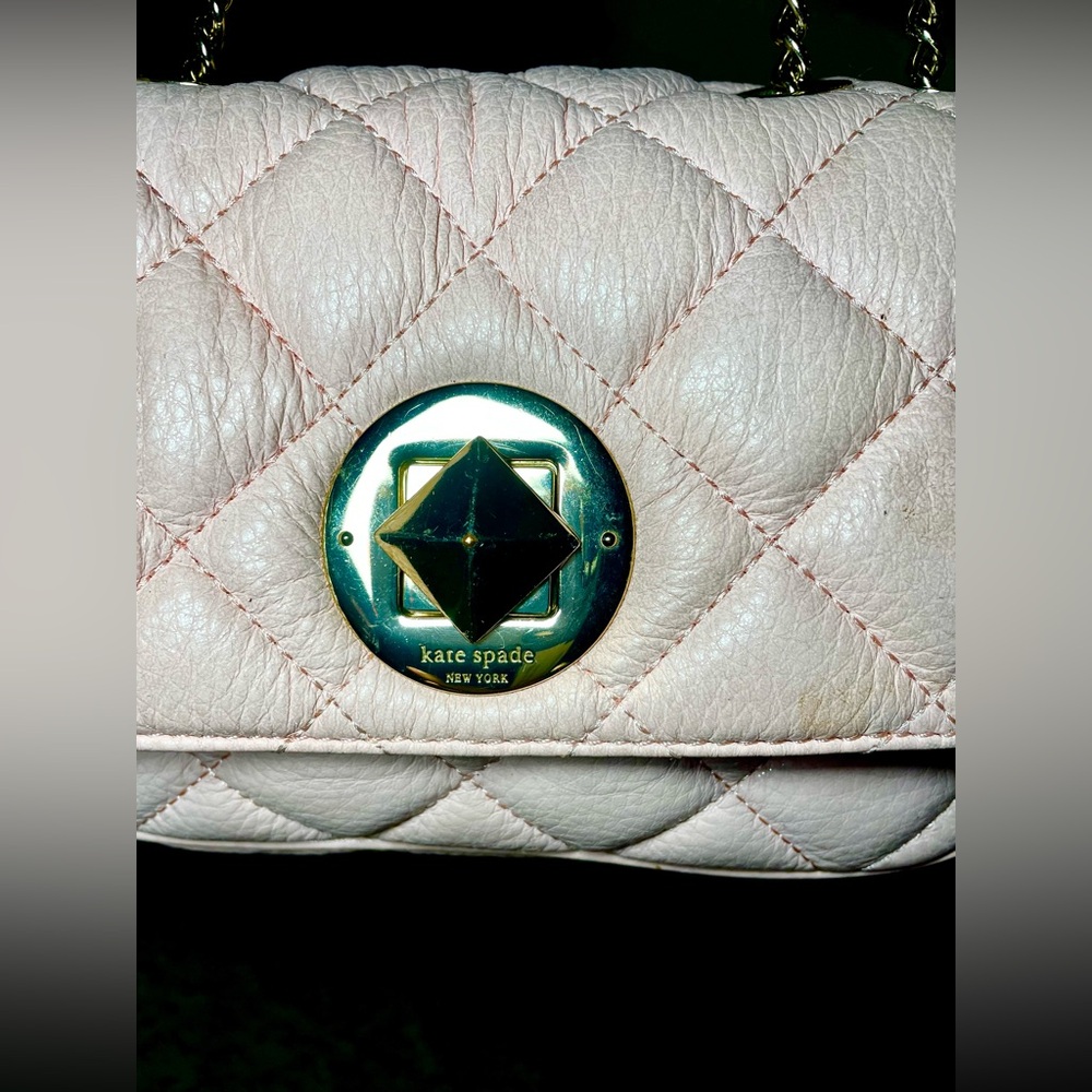 Kate Spade Blush Pink Quilted Purse - Picture 3 of 3